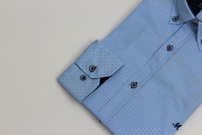ML 252208 JAGGER L/S SHIRT SKY/NAVY