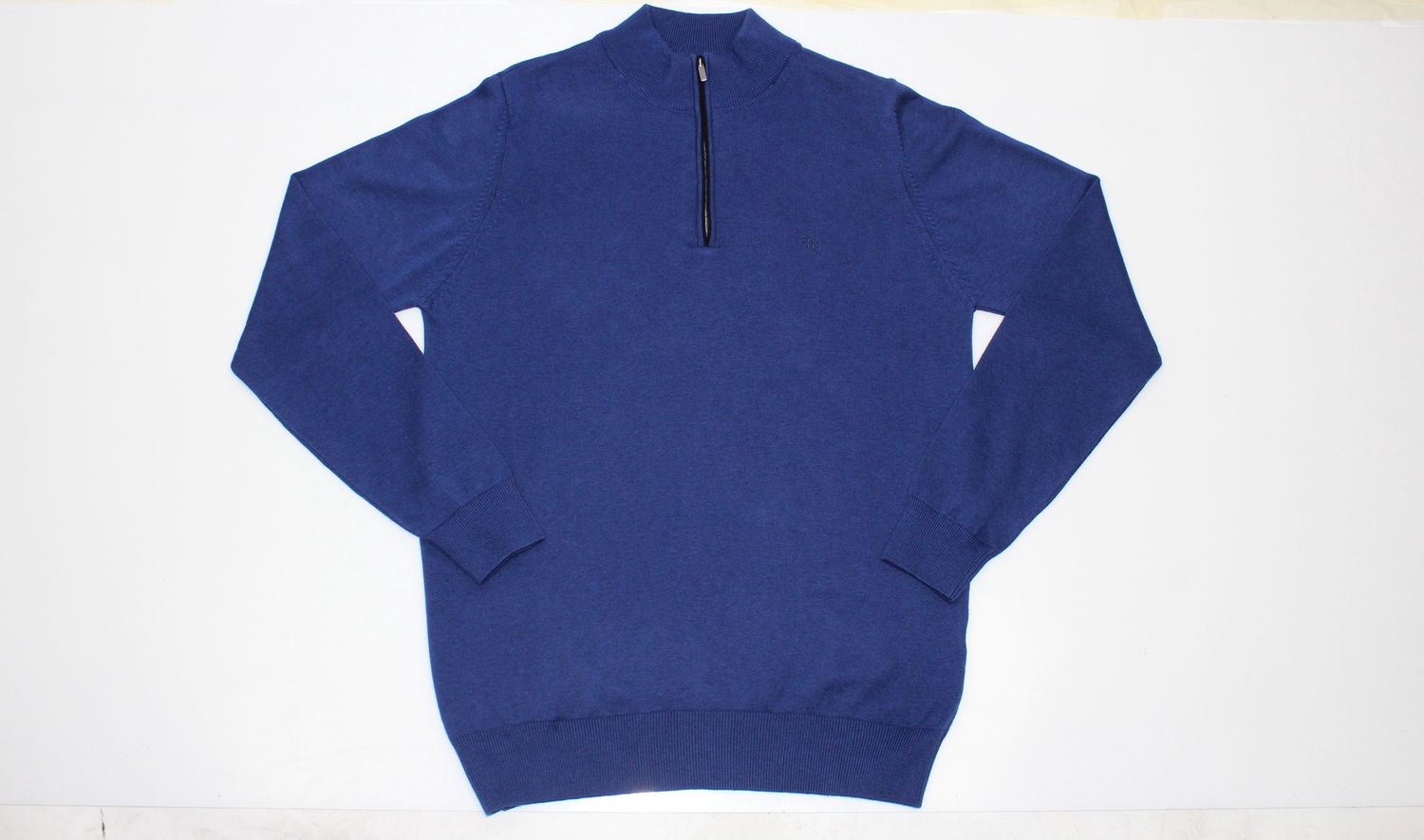 BENETTI 1/4 ZIP KNITWEAR ROYAL