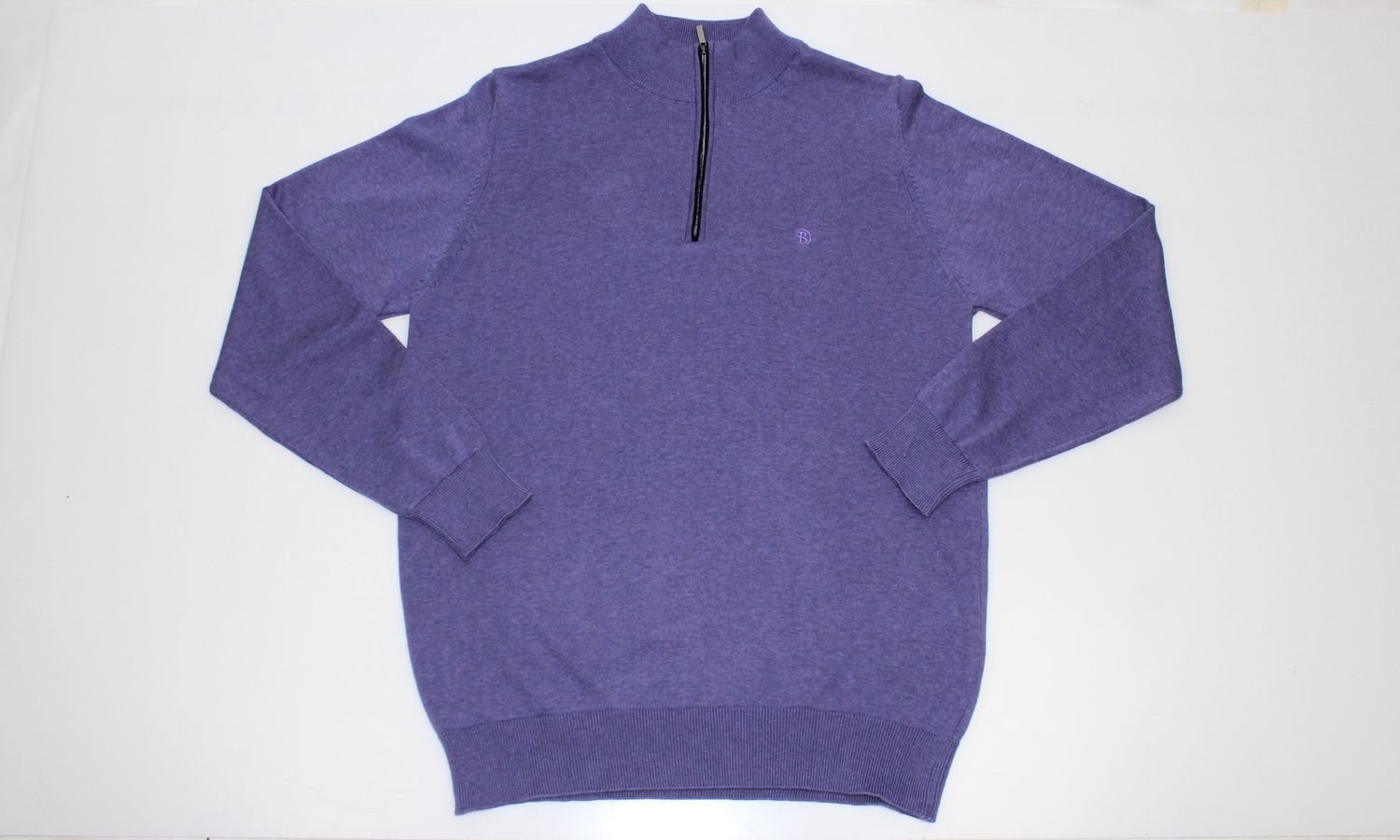 BENETTI 1/4 ZIP KNITWEAR LILAC