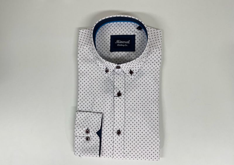 JAGGER LS SHIRT WHITE RED ML252208