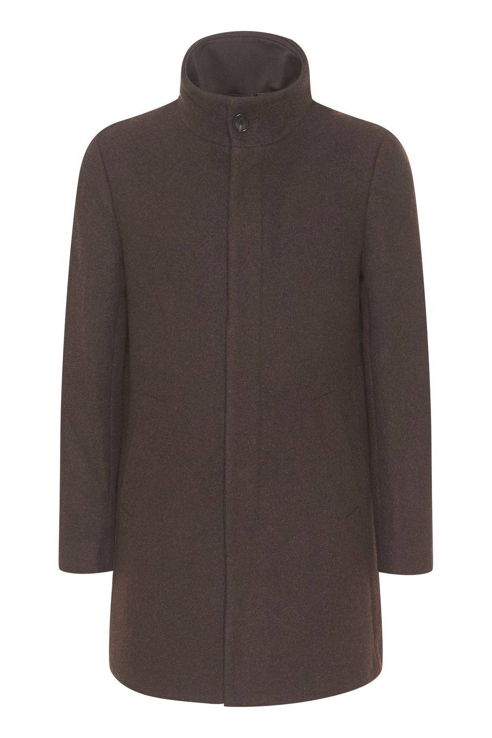HARVEY N CLASSIC WOOL OVERCOAT 191103 ESPRESSO 30203845