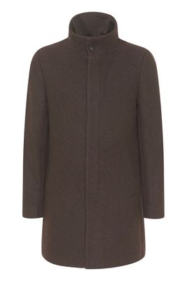 HARVEY N CLASSIC WOOL OVERCOAT 191103 ESPRESSO 30203845