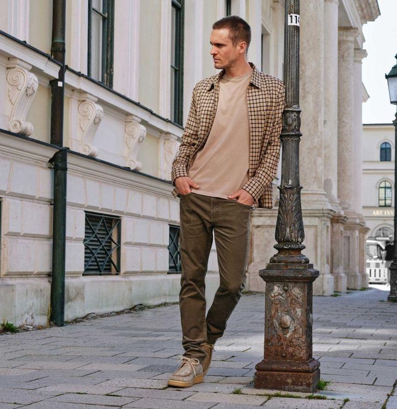 ARNE 0501/00 0628 COL 238 GINGER BROWN 5 PKT CORD PANTS