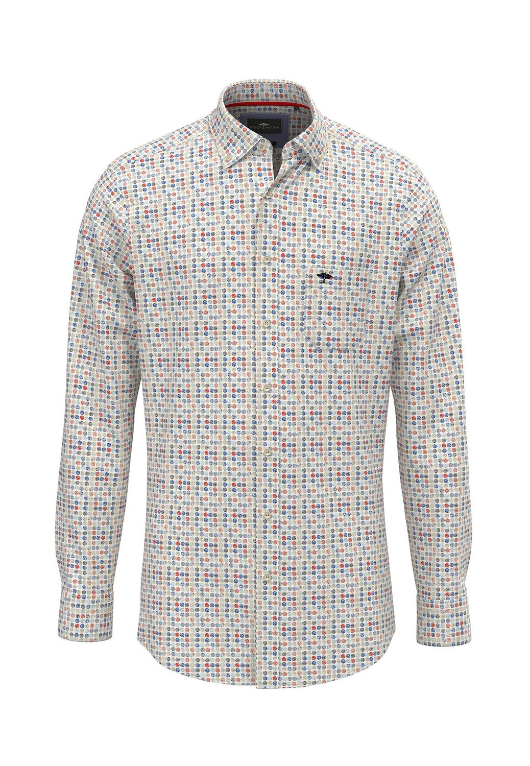 1412 8220 FYNCH HATTON SHIRT COL 363 POPPY RED