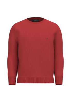 1412 200 FYNCH HATTON O NECK KNIT COL 363 POPPY RED