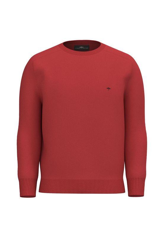 1412 200 FYNCH HATTON O NECK KNIT COL 363 POPPY RED
