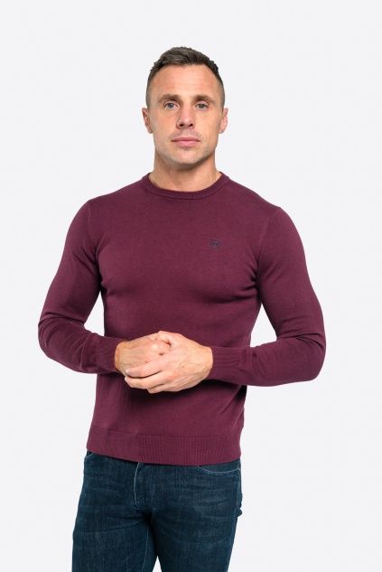 SEA EAGLES O NECK KNIT PLUM