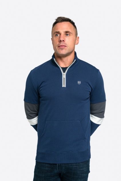 DUNEDIN BEAR 1/4 ZIP CLASSIC PATCH