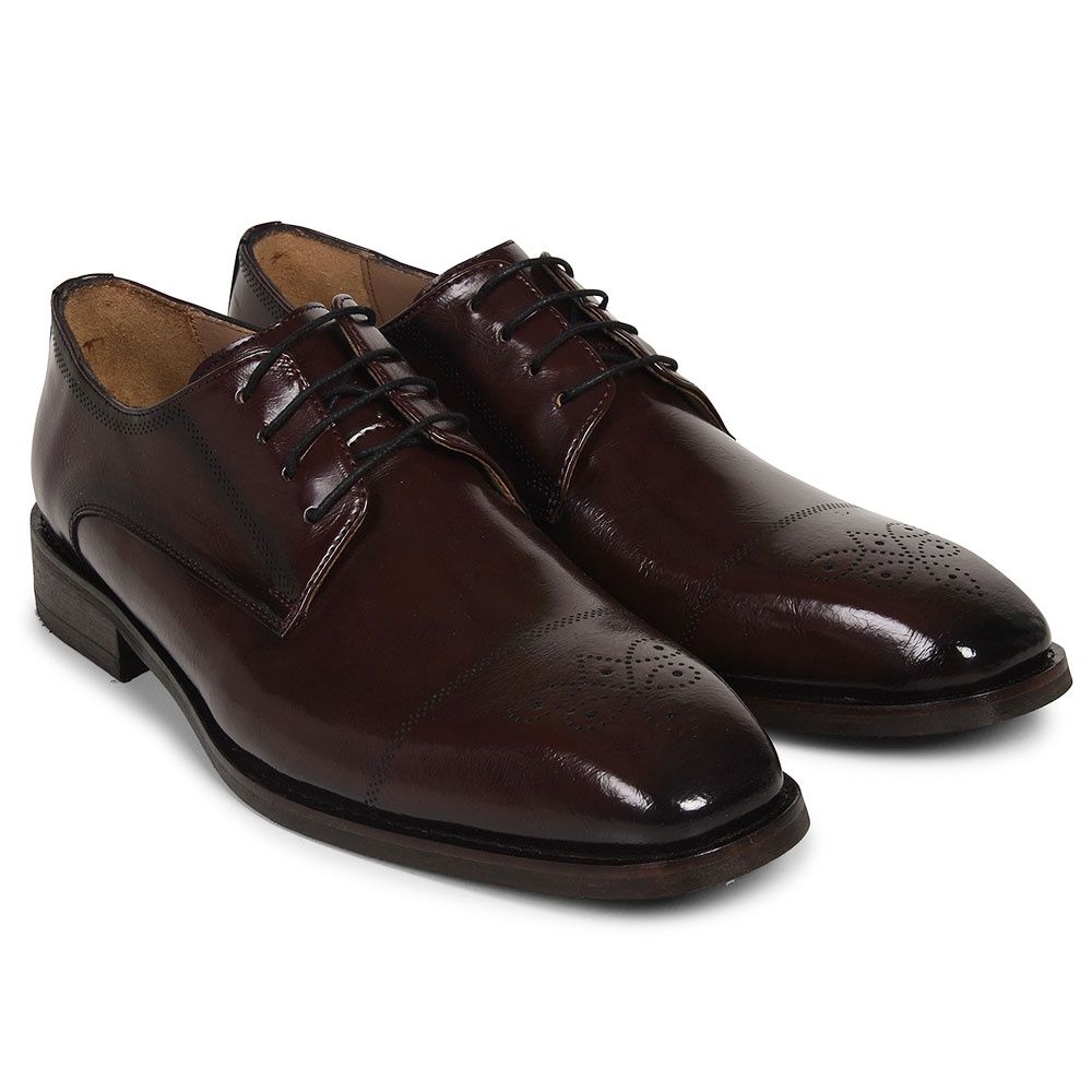 LOUIS SHOE BENETTI BURGUNDY