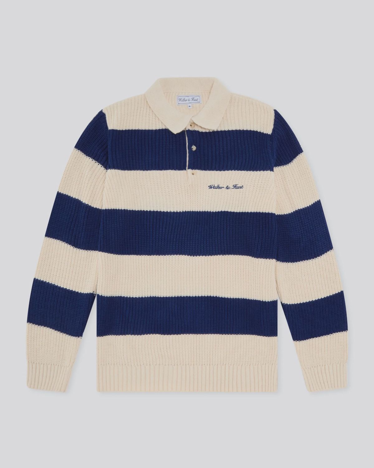 WALKER AND HUNT STRIPED KNIT NAVY &amp; CREAM