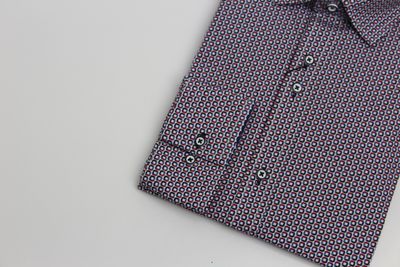 SWGLS9110 NINETEEN 82 WILLOW LS TAILORED FIT SHIRT BURGUNDY