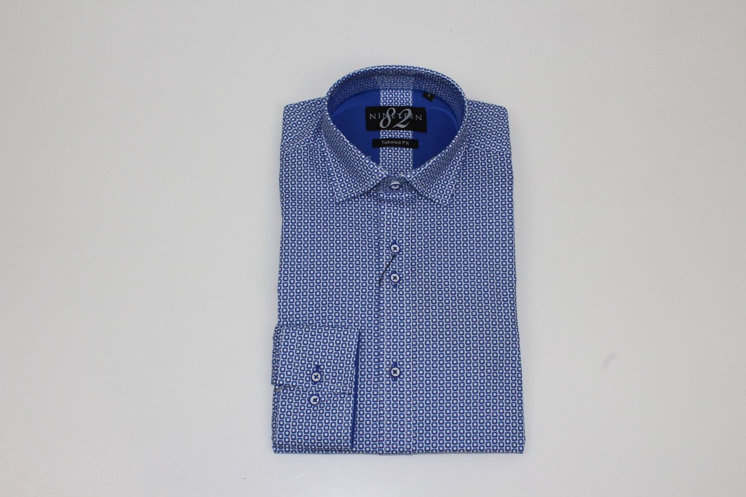 SWGLS9110 NINETEEN 82 WILLOW LS TAILORED FIT SHIRT BLUE