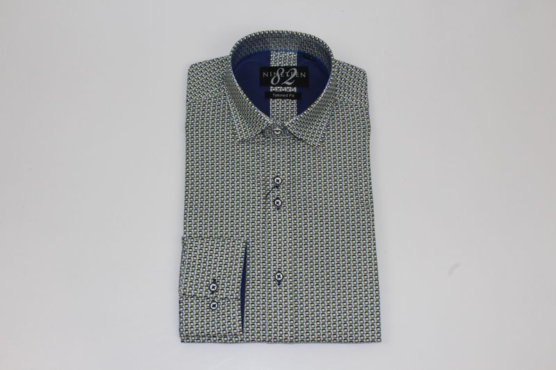 SWGLS9110 NINETEEN 82 WILLOW LS TAILORED FIT SHIRT SAGE