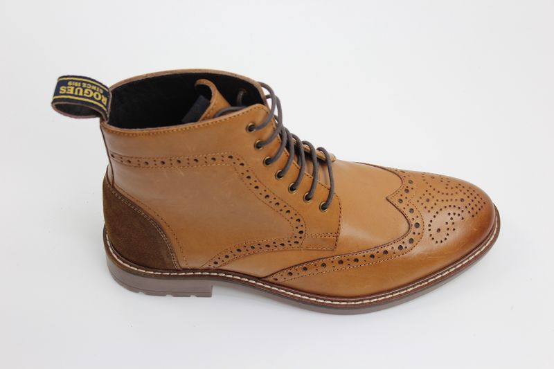 HECTOR ROGUES BROGUE BOOT TAN