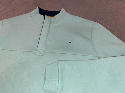 ML301581 RIDLEY 1/4 ZIP FUNNEL NECK  BIRDS EGG
