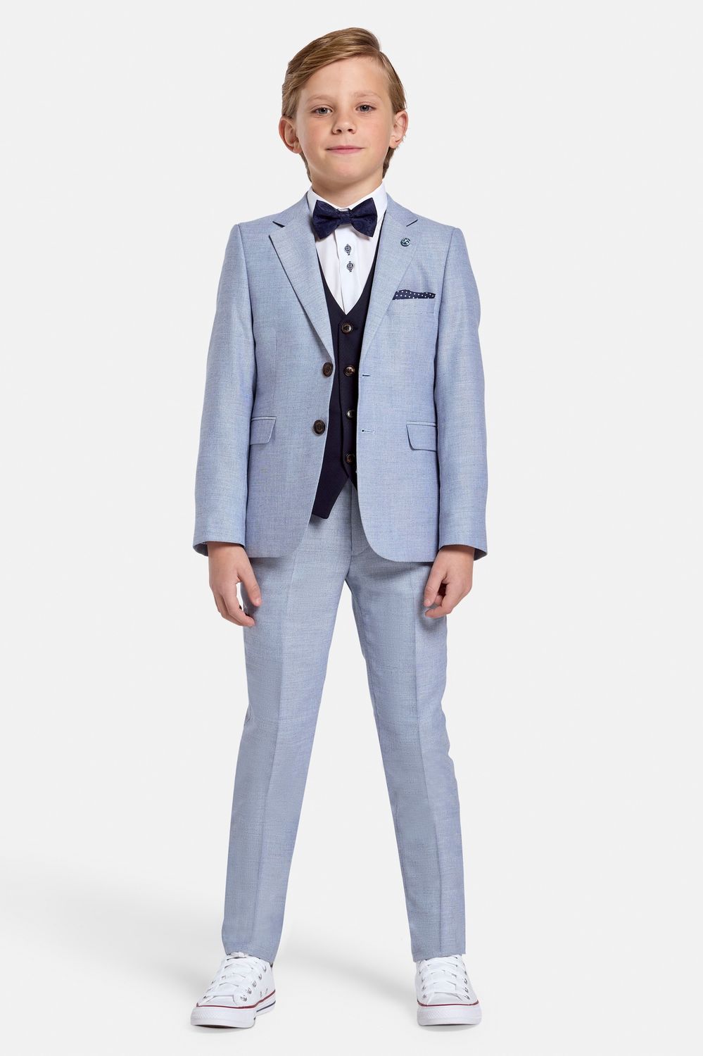 BOYS NICKY SUIT 3PC BLUE