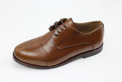 BOYS LOUIS SHOE COGNAC