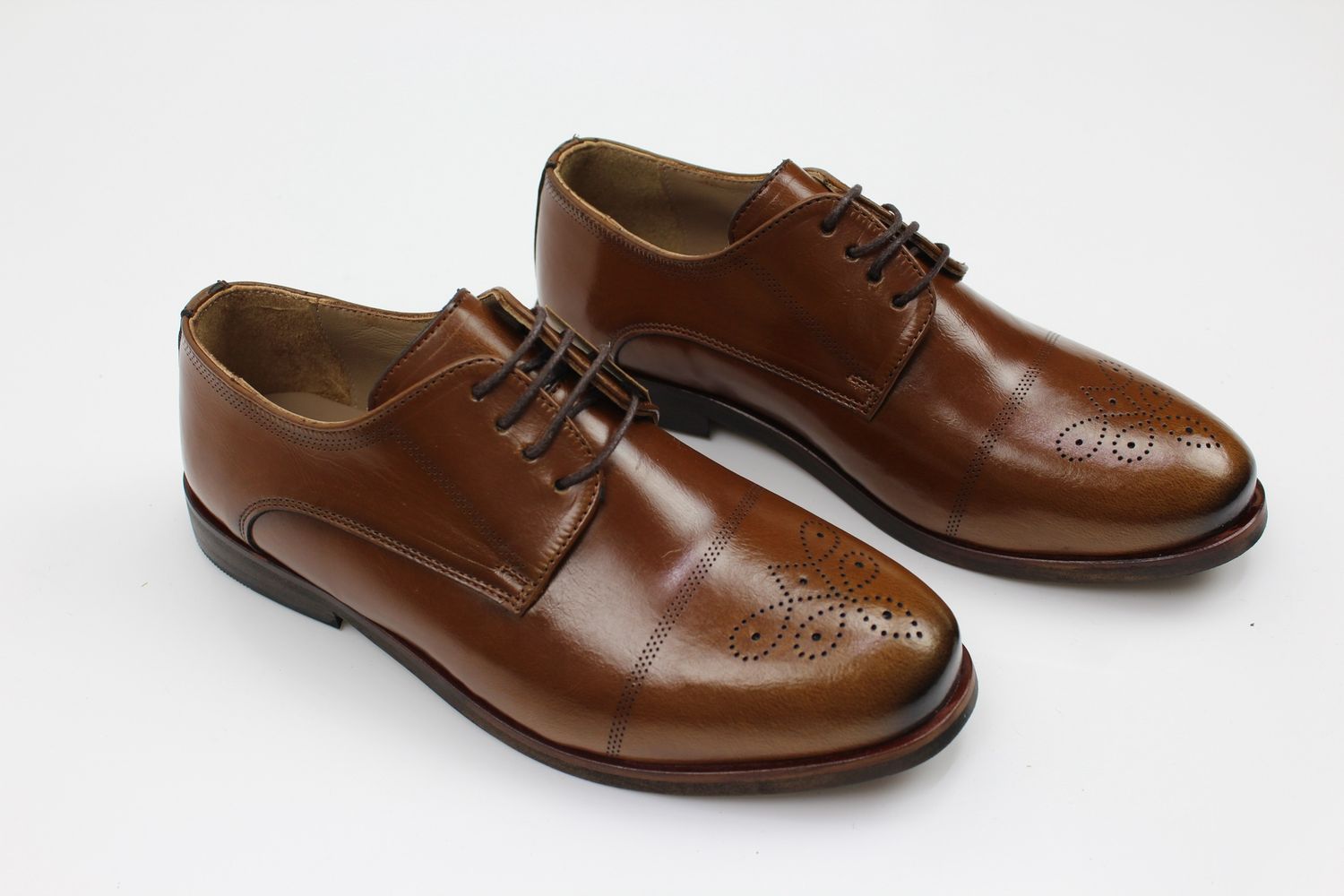 BOYS LOUIS SHOE COGNAC