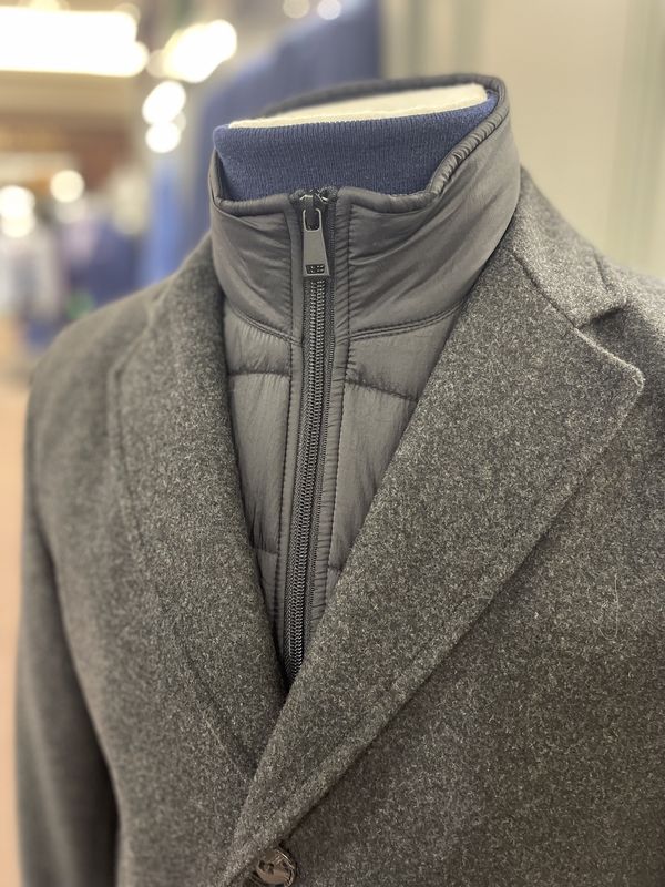 DUFFEL AND RUMS OVERCOAT FISICHELLA 32657/23020 COL 200 GREY