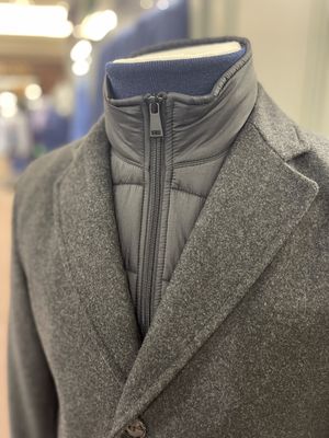 DUFFEL AND RUMS OVERCOAT FISICHELLA 32657/23020 COL 200 GREY