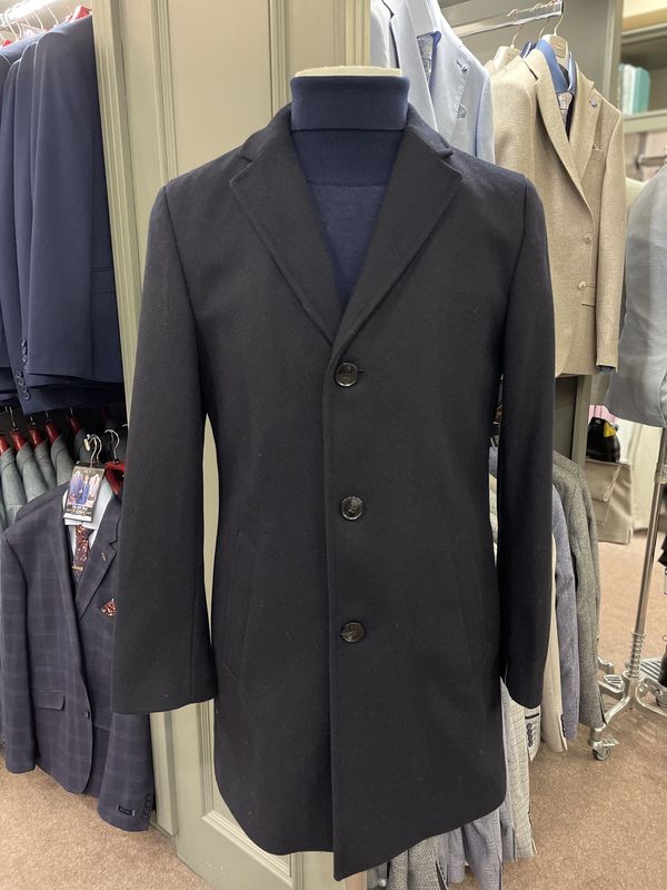 DUFFEL AND RUMS OVERCOAT FISICHELLA 32657/23020 COL 300 NAVY