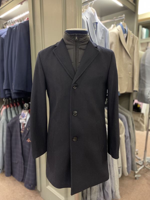 DUFFEL AND RUMS OVERCOAT FISICHELLA 32657/23020 COL 300 NAVY