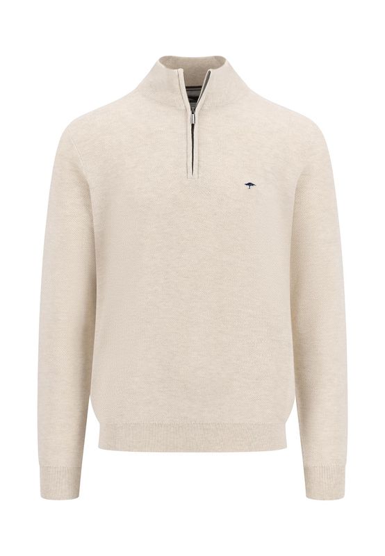 1513 222 FYNCH HATTON 1/4 ZIP KNIT COL 824 NEW OFFWHITE