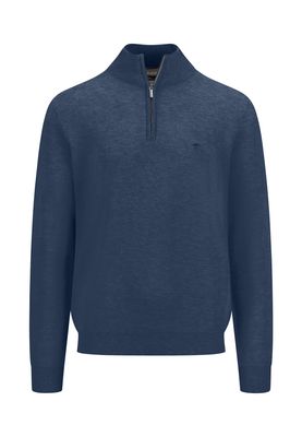 1513 222 FYNCH HATTON 1/4 ZIP KNIT COL 680 NIGHT
