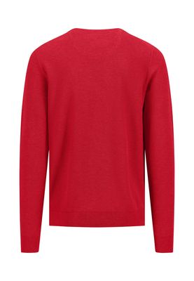 1513 220 FYNCH HATTON O NECK KNIT COL 363 POPPY RED