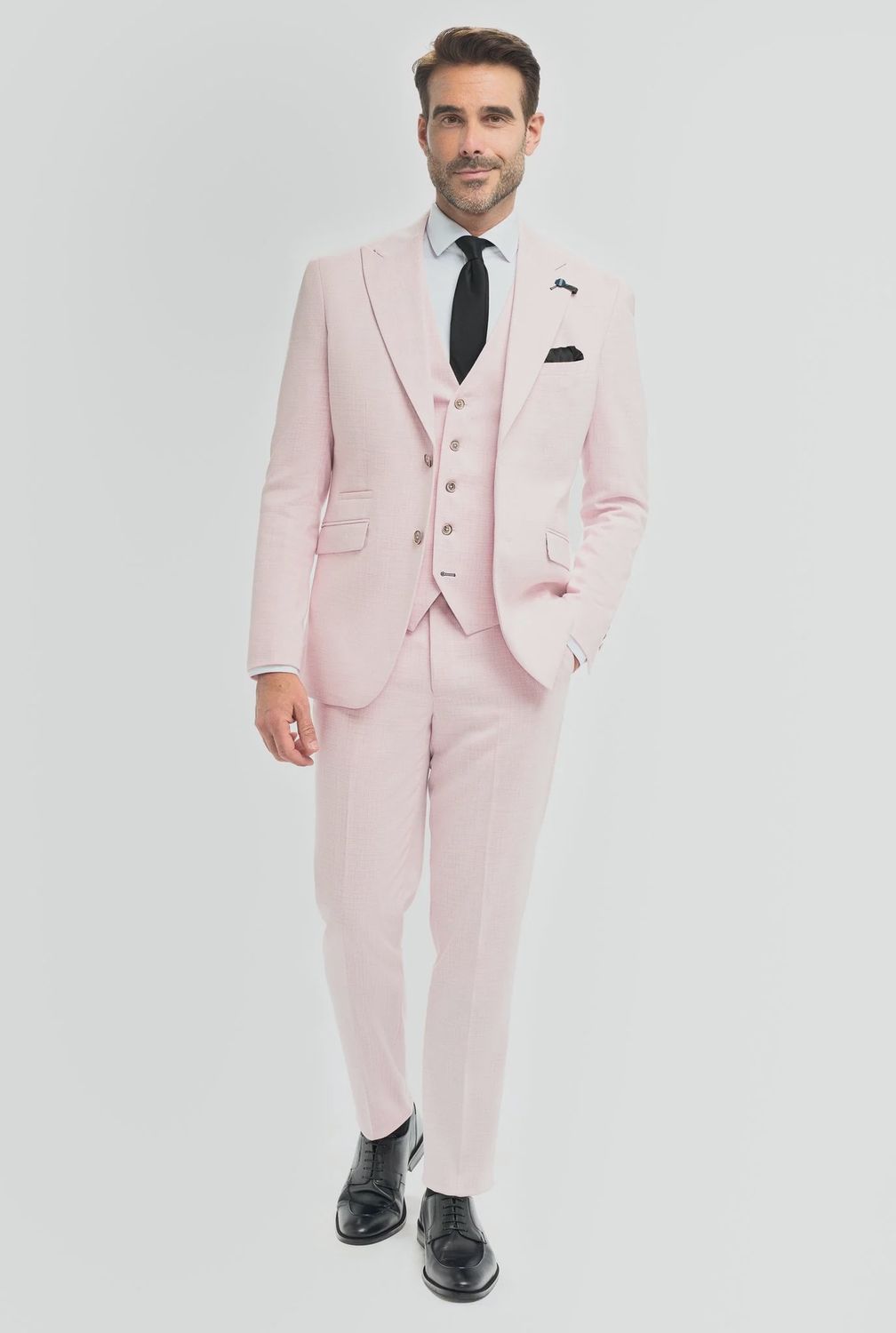 MENS TROPEZ 3PC SUIT MAUVE