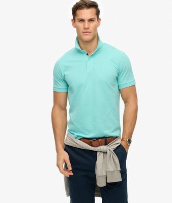 SUPERDRY CITY PIQUE POLO  AQUA SKY TURQUOISE M1110438A