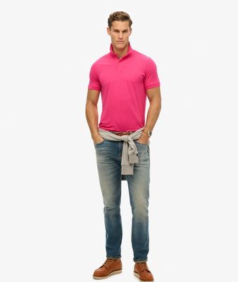 SUPERDRY CITY PIQUE POLO RASPBERRY PINK  M1110438A