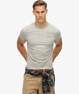 SUPERDRY ESSENTIAL LOGO EMB TEE GREY MARL M1011245A