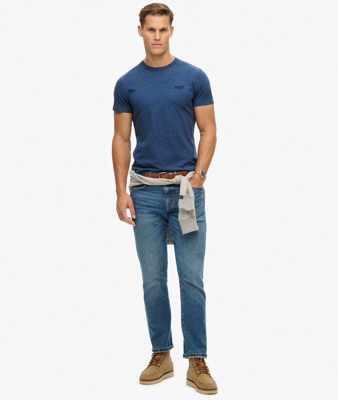 SUPERDRY ESSENTIAL LOGO EMB TEE BRIGHT BLUE MARL M1011245A