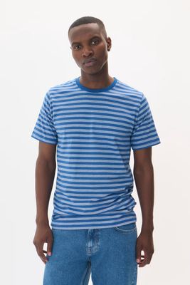 30207863 MAJERAMY STRIPE TEE 194041 DEJA VU BLUE