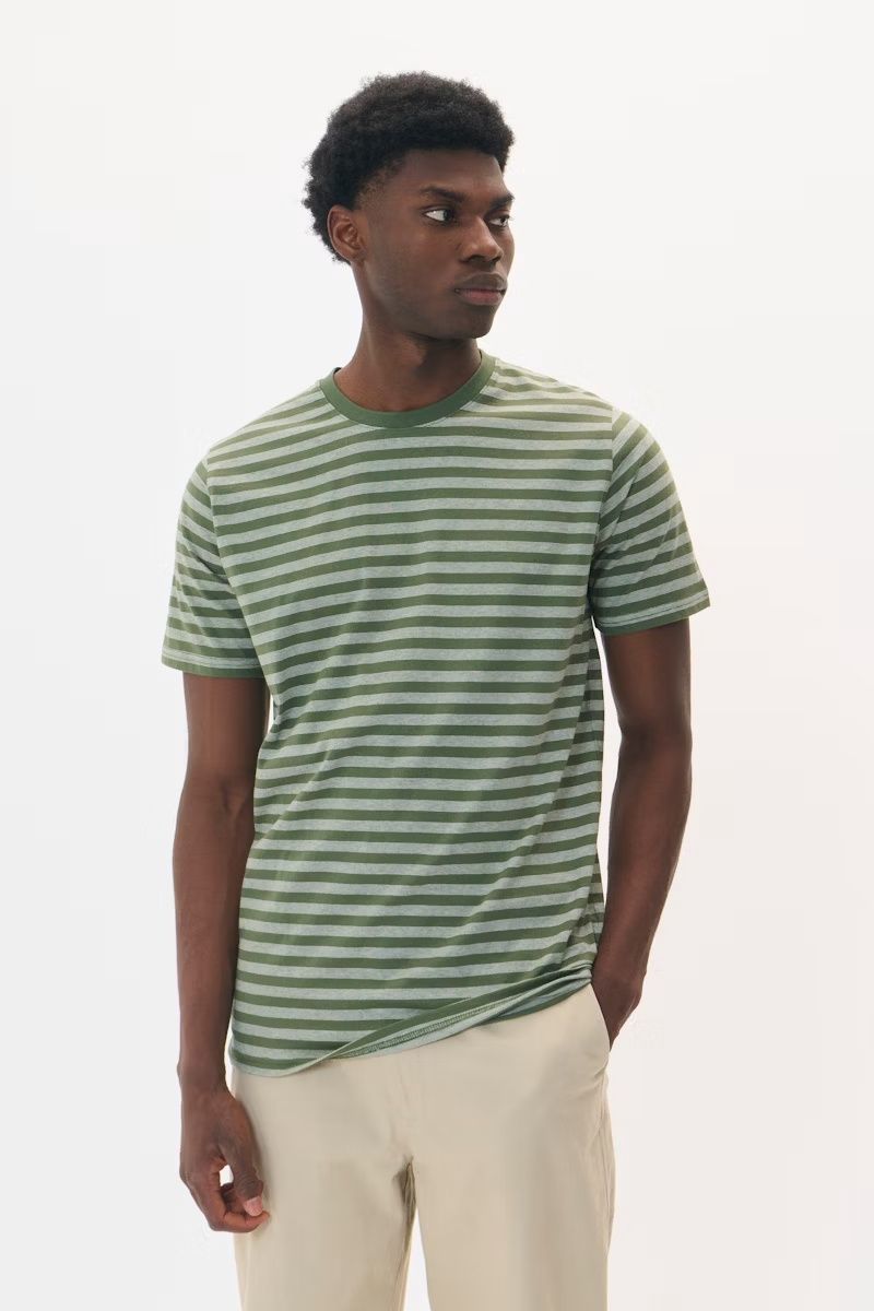 30207863 MAJERAMY STRIPE TEE 190309 THYME