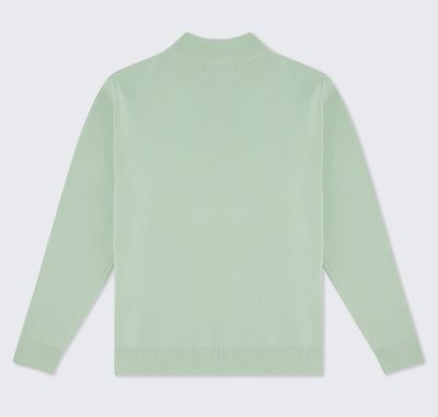 WALKER AND HUNT SAGE GREEN  KNITTED HALF ZIP