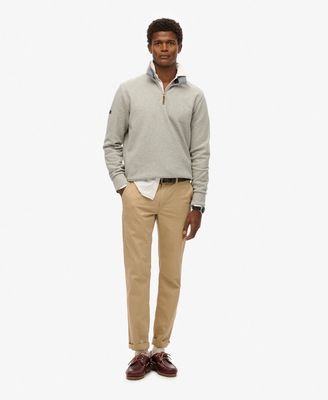 SUPERDRY  CORE PIQUE HALF ZIP GEY MARL M2014078A