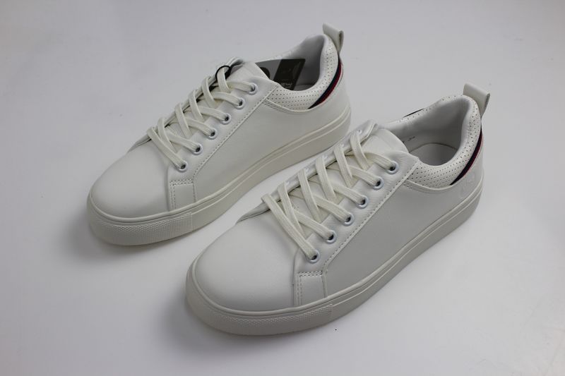 NTY534B BOYS CASUAL SPORTY TIE SHOE WHITE PU