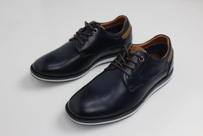 NTY508B BOYS CASUAL TIE  SHOE NAVY PU