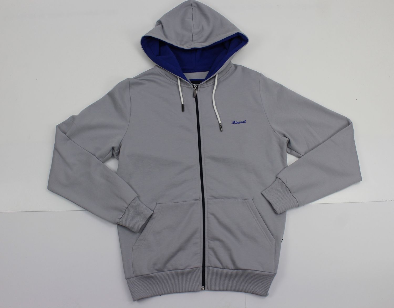 ML301545 ABRAHAM FULL ZIP HOOD SILVER GREY