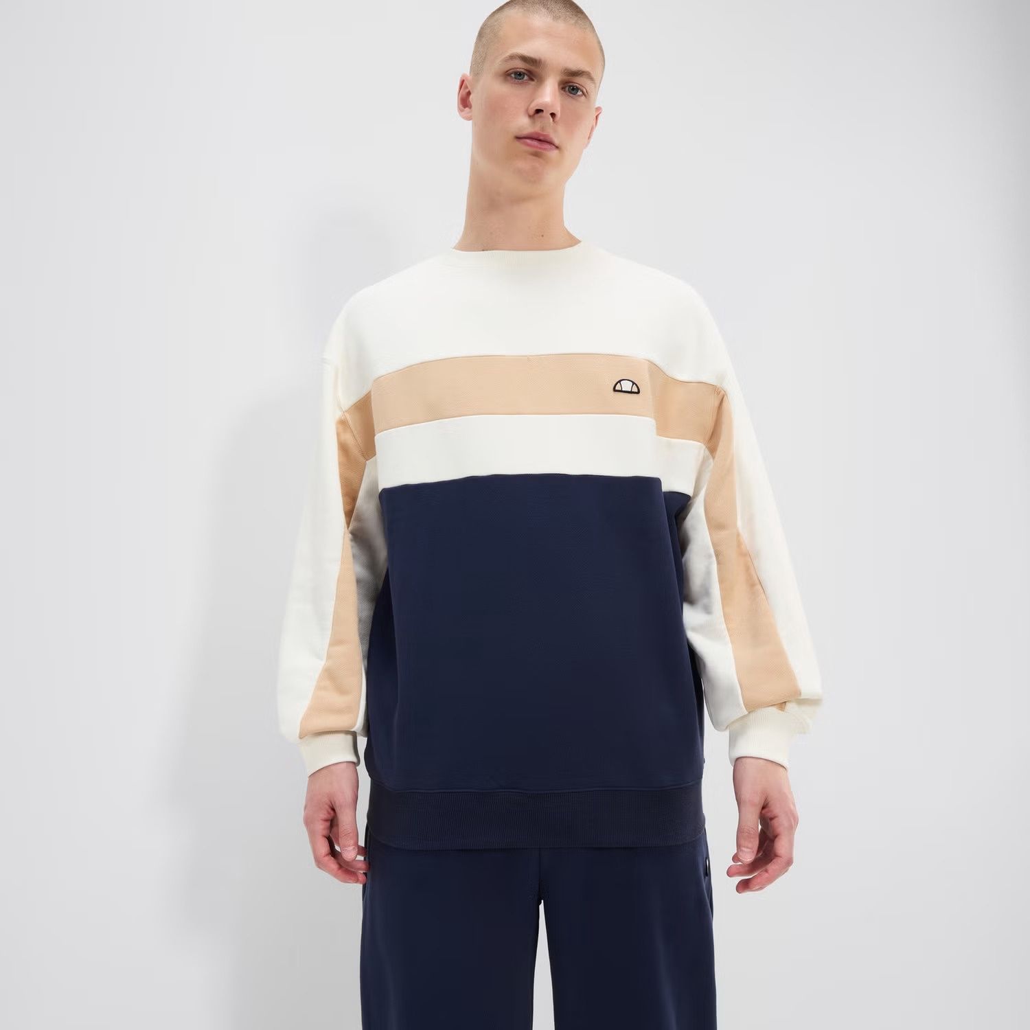 ELLESSE ANDORA SWEATSHIRT OFF WHITE/NAVY