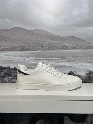 NTY534 MENS SPORTY TIE SHOE WHITE