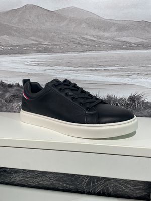 NTY534 MENS SPORTY TIE SHOE BLACK