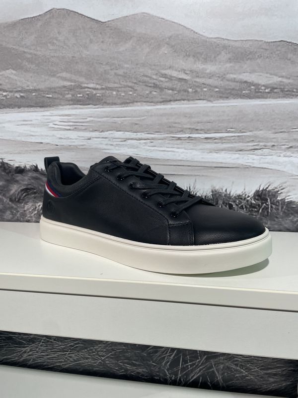 NTY534 MENS SPORTY TIE SHOE BLACK
