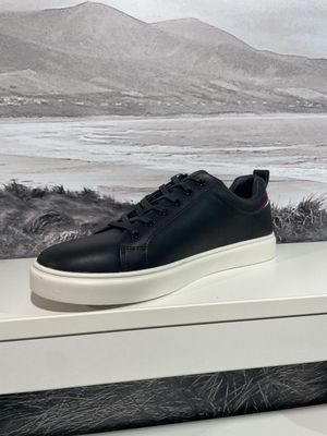 NTY534 MENS SPORTY TIE SHOE BLACK