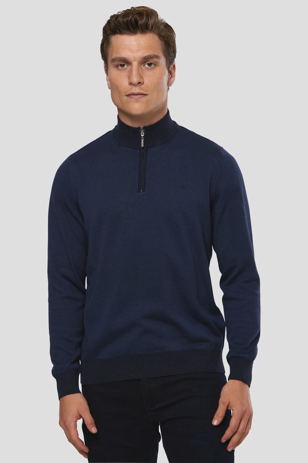 BENETTI 1/4 ZIP BARROW NAVY