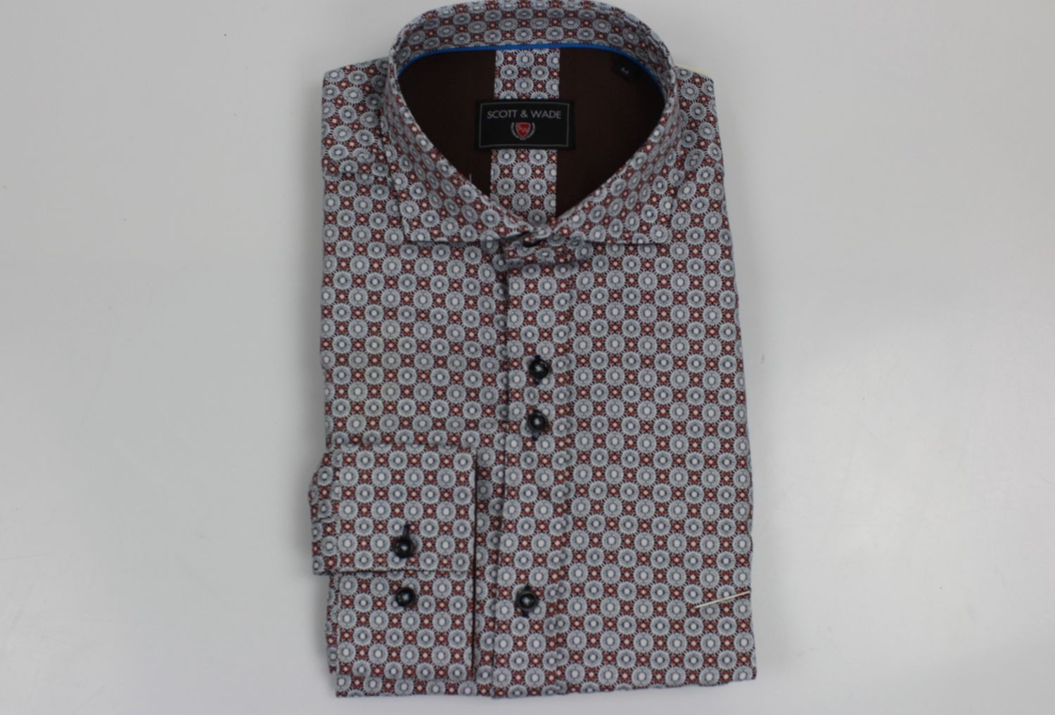 SCOTT &amp; WADE SWLS5339 TOBIN LS SHIRT SKY/TAN