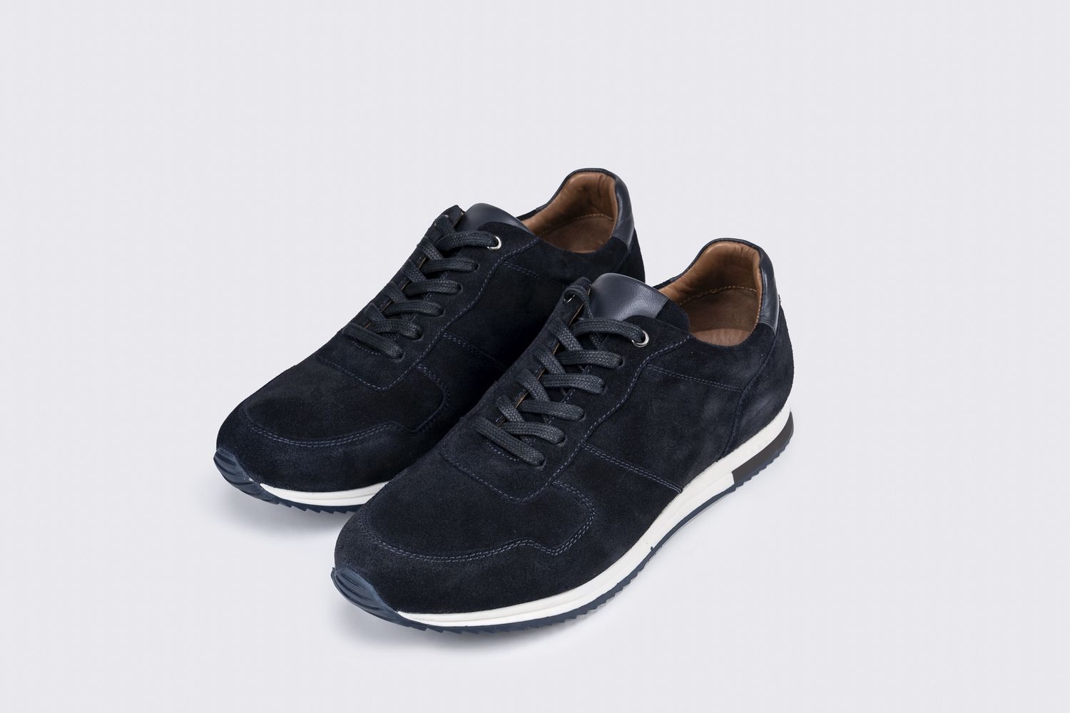 OLIVER SUEDE TRAINER NAVY 21054