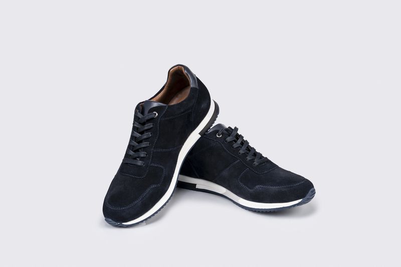 OLIVER SUEDE TRAINER NAVY 21054